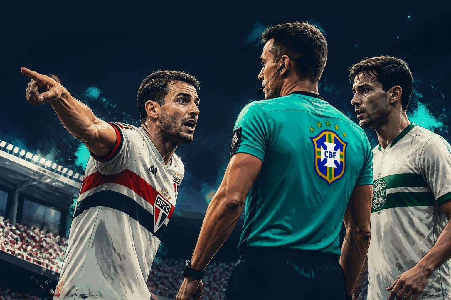 CBF admite erro em pênalti de Calleri no Morumbis