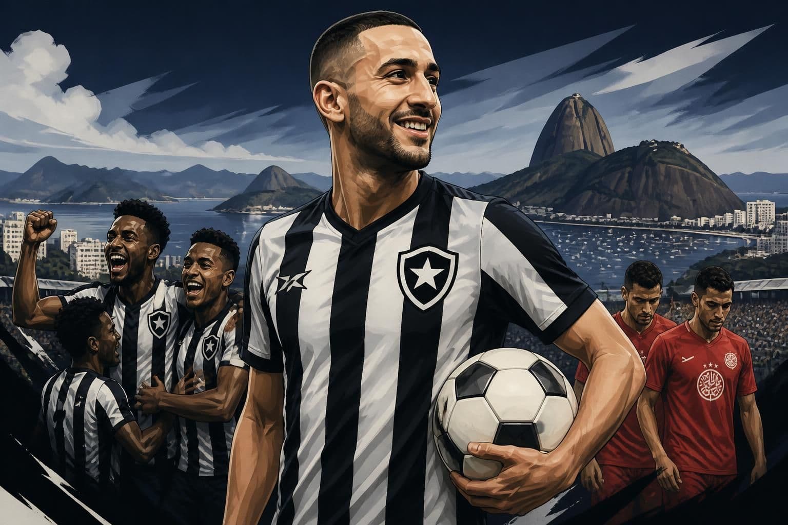 Ziyech chega ao Rio para exames no Botafogo após rescisão