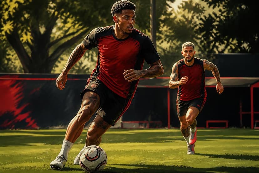 Gonzalo Plata volta a treinar no Flamengo