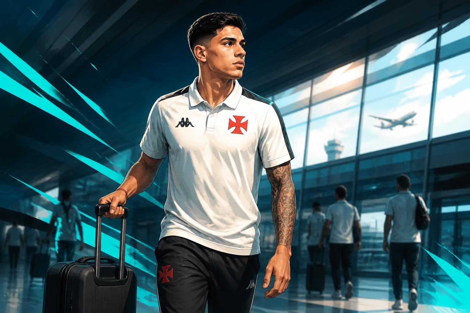 Alan Lescano chega ao Rio e assina com o Vasco