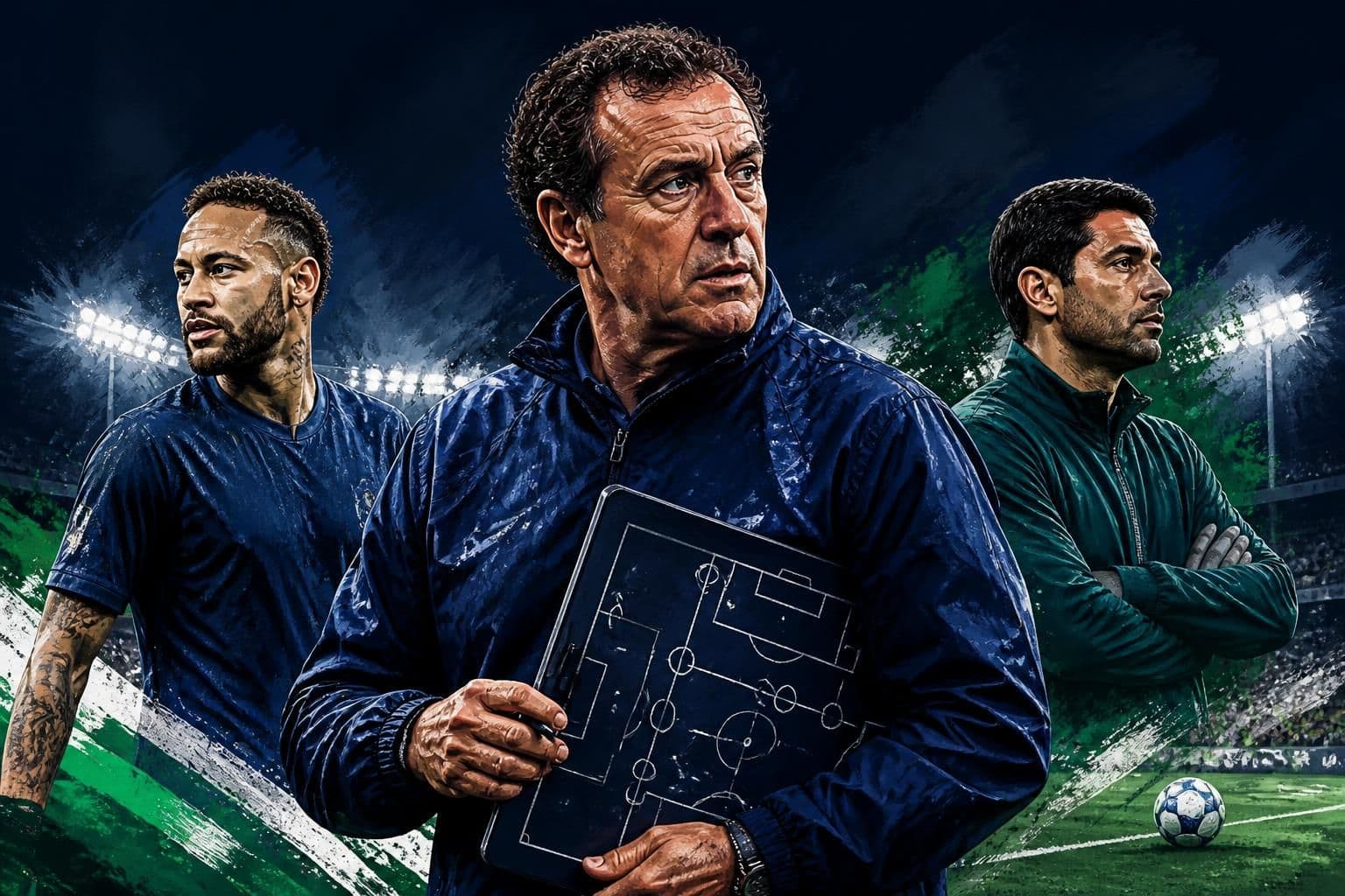 Cuca define tática do Santos contra o Palmeiras com mistério em Neymar