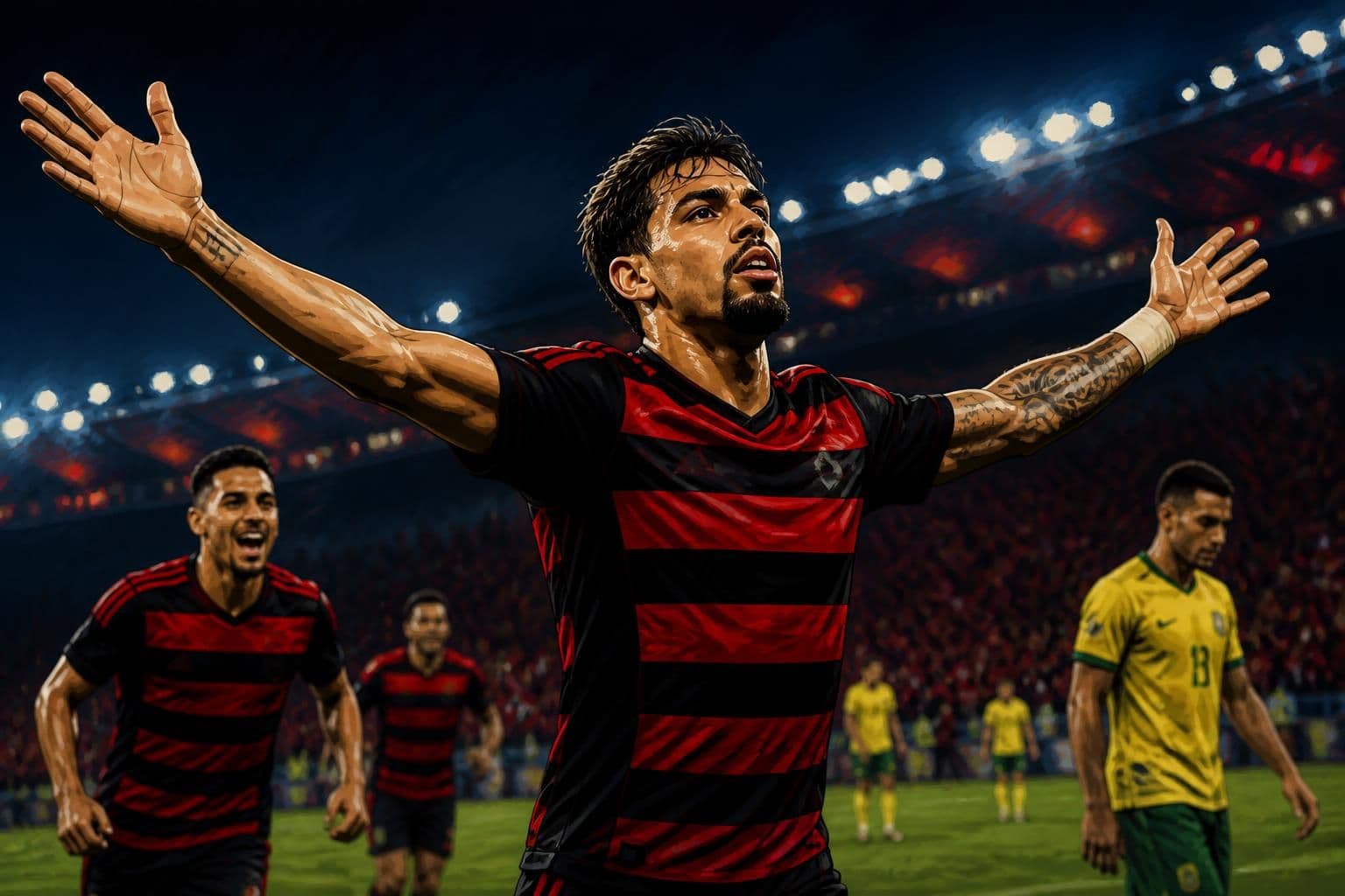 Paquetá marca e cumpre meta no Flamengo 2x0