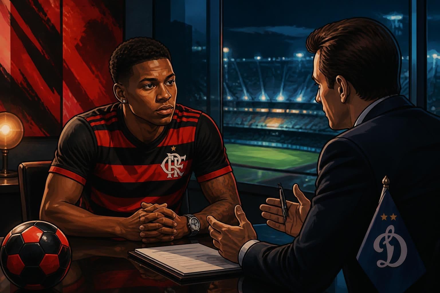 Dínamo de Moscou negocia contratação do atacante Plata do Flamengo