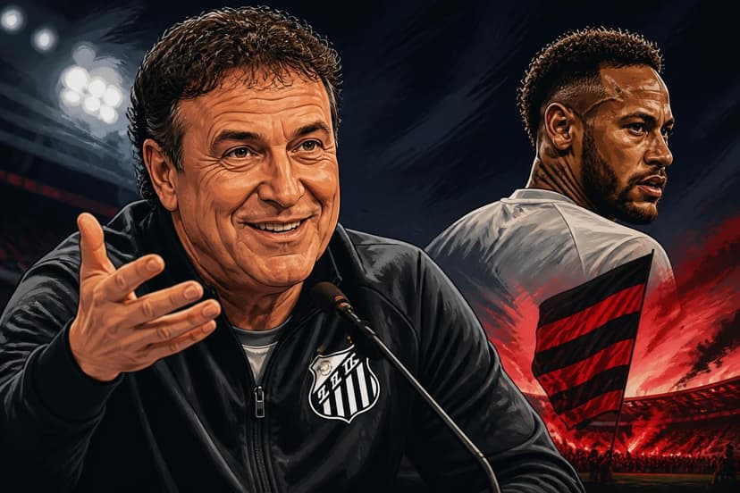Cuca celebra fase do Santos e projeta Neymar contra Flamengo
