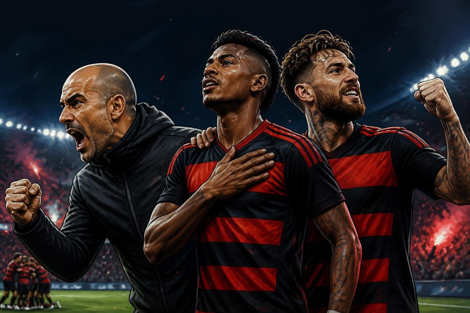 Flamengo vence e tem vantagem na Liberta