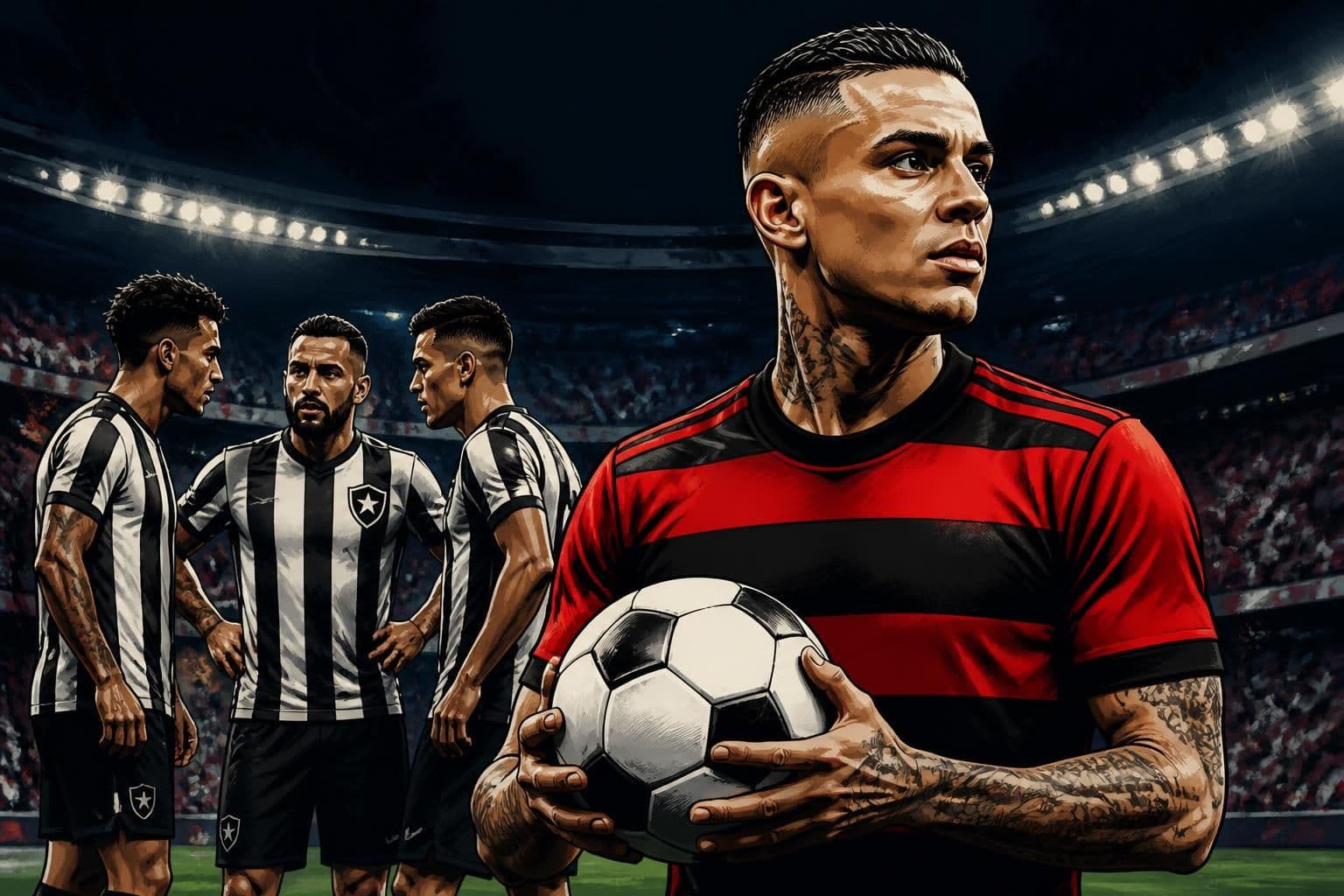 Botafogo busca Cebolinha do Flamengo e alternativas para o ataque