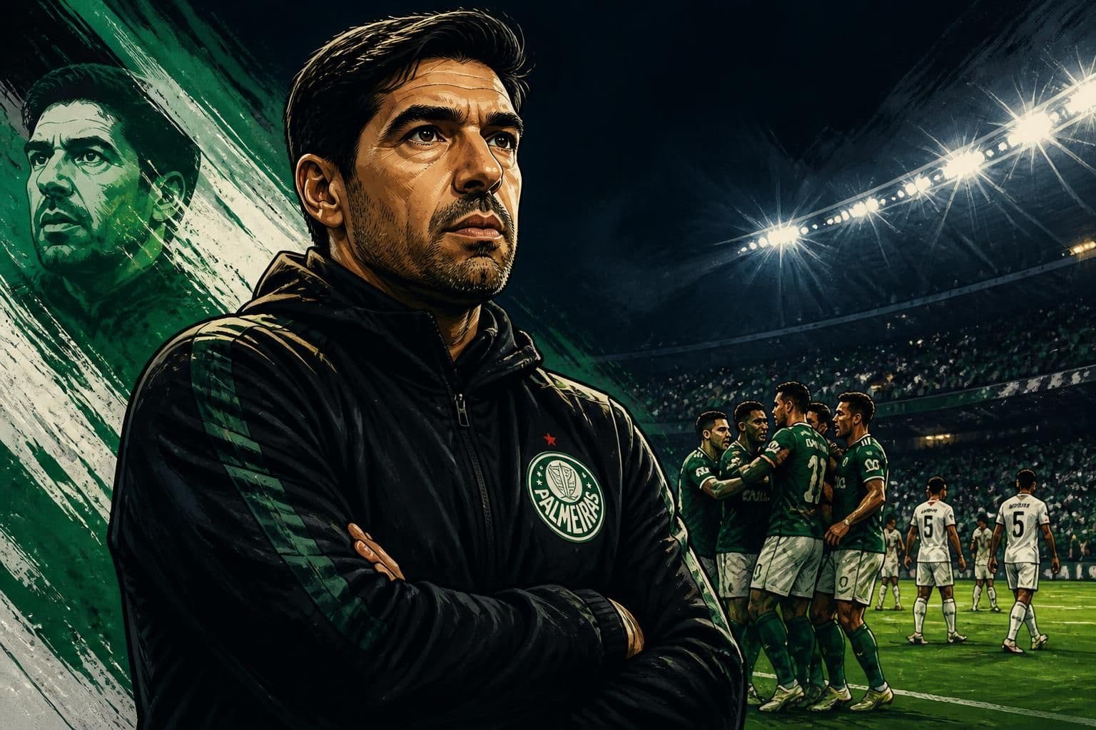Abel Ferreira faz única substituição no Palmeiras pela LDU