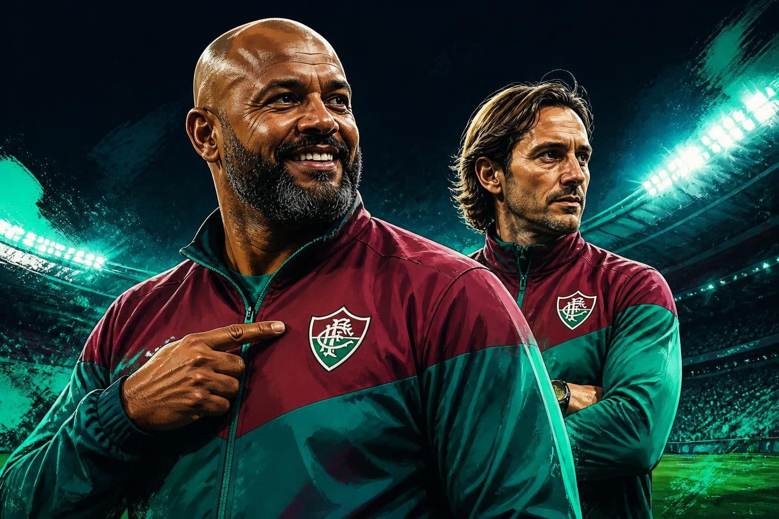 Marcão celebra vaga do Fluminense na Libertadores