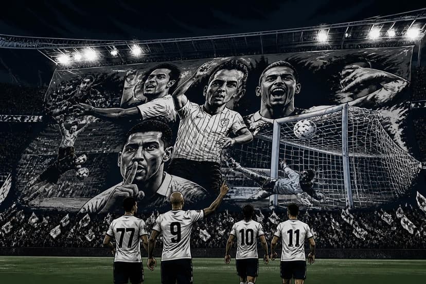 Corinthians provoca Santos com mosaico na Arena Corinthians