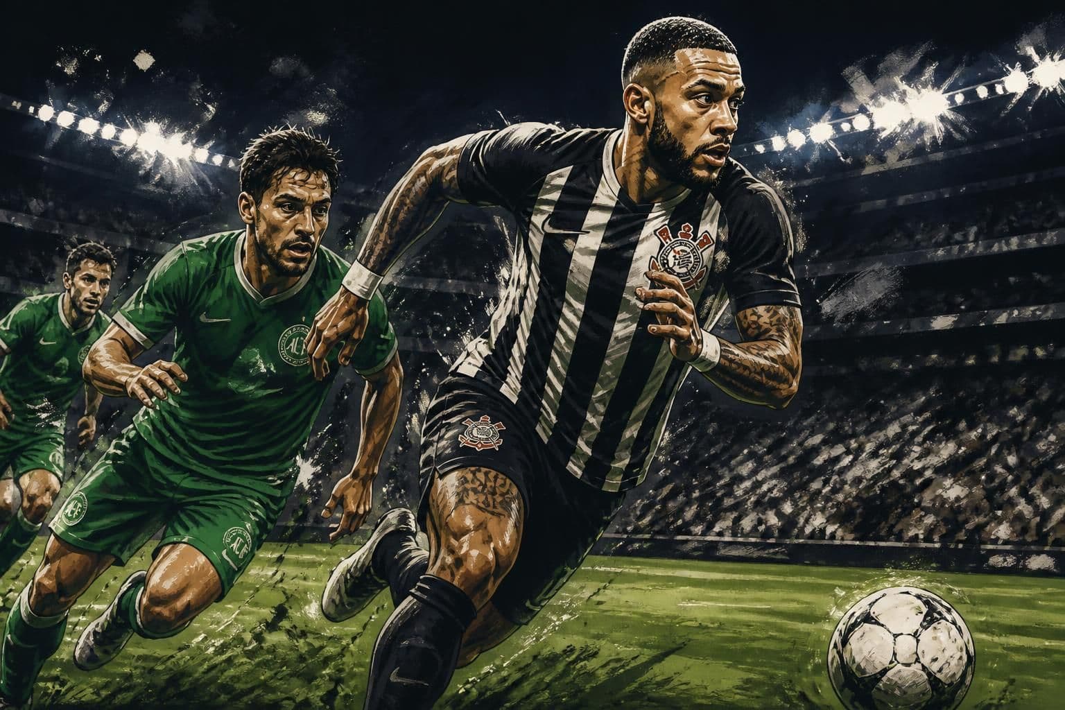 Corinthians escala Memphis por 60 min contra Chapecoense