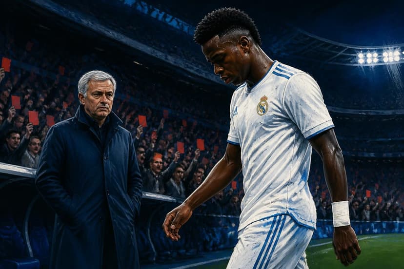 Mourinho defende Vini Jr. após vaias no Bernabéu
