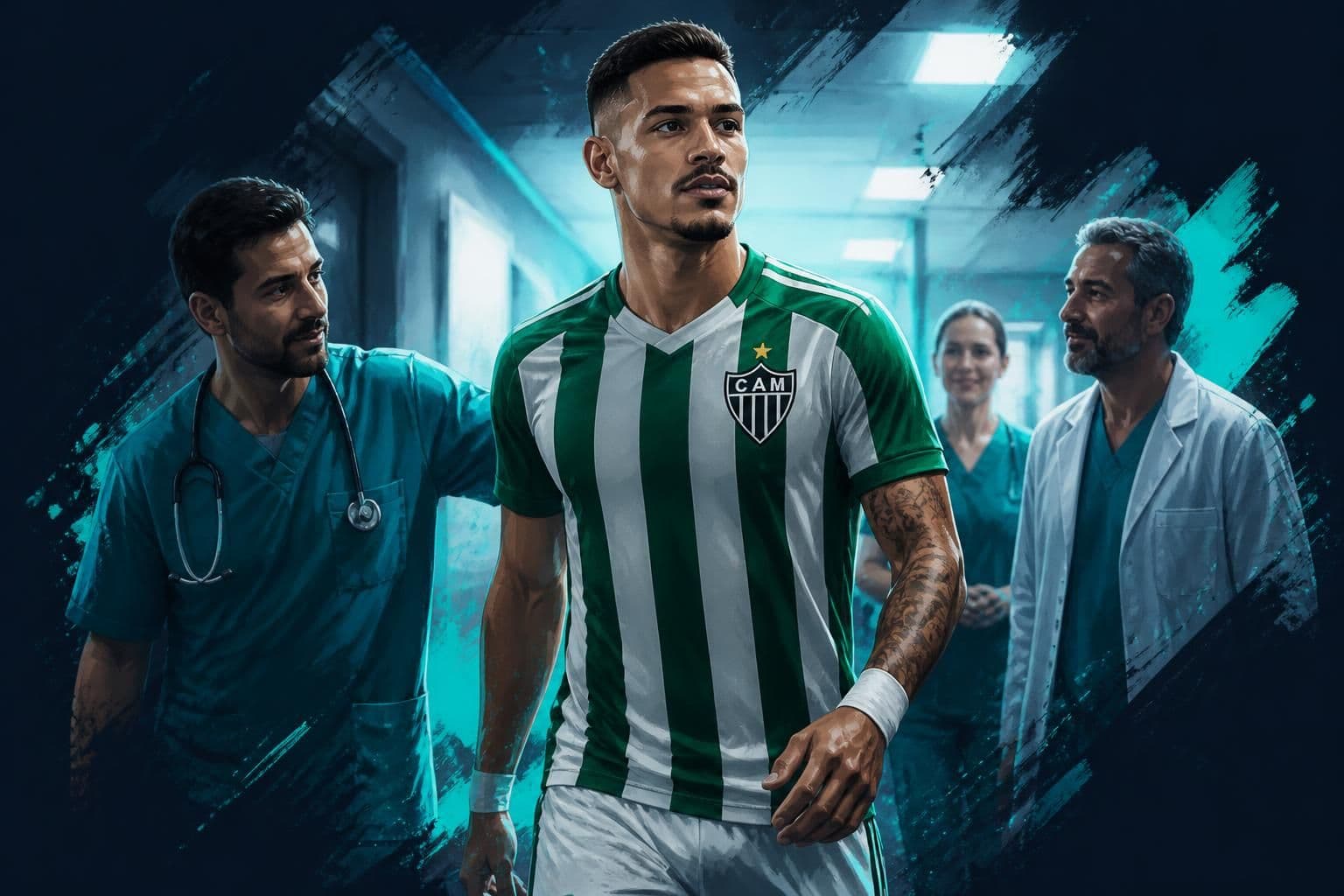 Ruan tem alta e não tem lesão estrutural no Atlético-MG