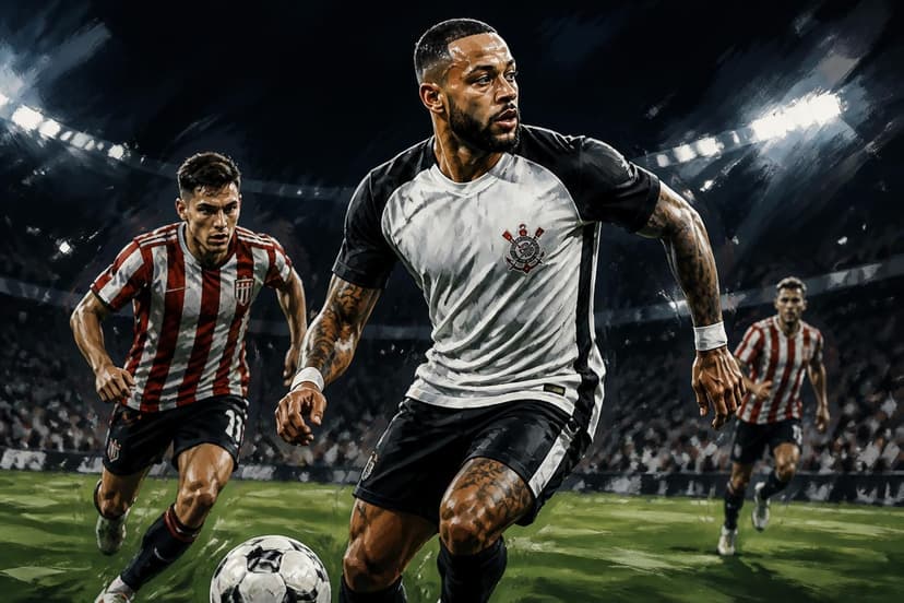 Memphis Depay liberado pela Conmebol para Corinthians x Estudiantes