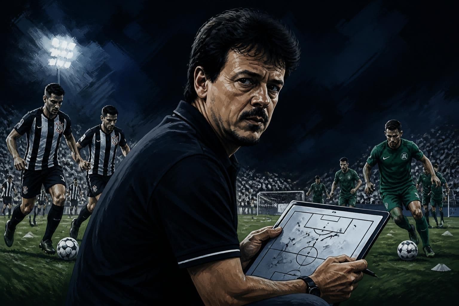 Diniz ajusta táticas do Corinthians para Chapecoense no Neo Química Arena